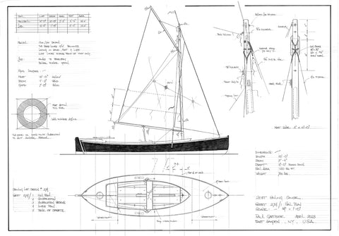 20ft Seagoing Canoe  Design #274