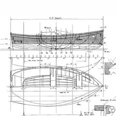 9 and 10 ft Clinker Yacht Tender, Designs #104 and #105