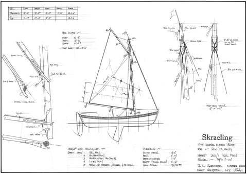 14FT Double Ended Sailing Dinghy 'Skraeling' Design #260