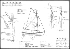 14FT Double Ended Sailing Dinghy 'Skraeling' Design #260