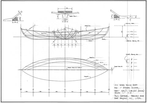 5.0 and 5.5 Metre Scandinavian Rowing Skiffs.  Designs #272 and #272A