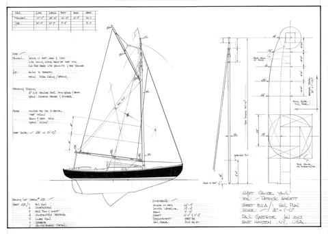 24ft Canoe Yawl Design #82A