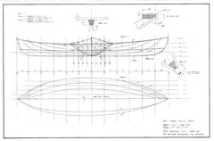 17 ft Coastal Rowboat, Design #179