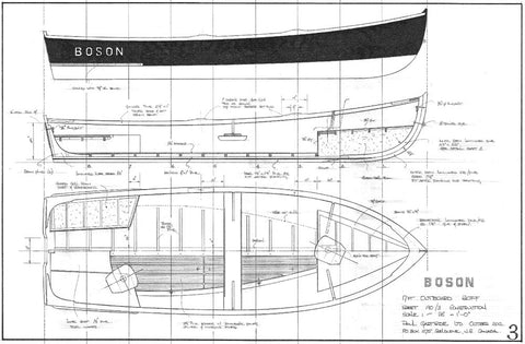 17ft Outboard Skiff, BOSON  Design #190