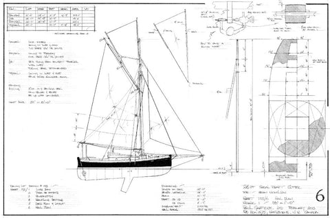 26ft Shoal Draft Cutter, Design #193