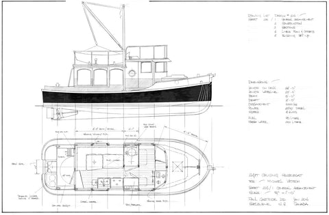 24ft Cruising Houseboat, Design #216