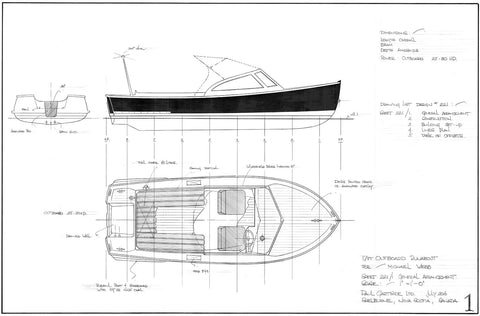 17ft Outboard Runabout, Design #221