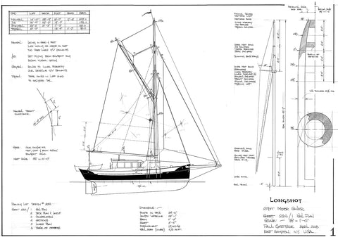 29ft Motor Sailer 'Long shot', Design #232
